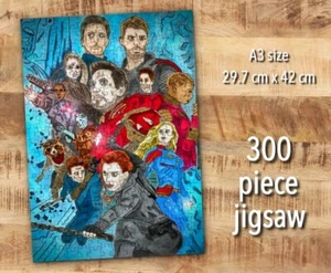 Avengers artwork jigsaw puzzle 300 pieces, A3. A fab gift for all Marvel fans! - Picture 1 of 3
