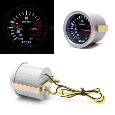 52mm 2″ boost PSI gauge White Digital LED Turbo Boost Pressure Gauge w backlight - Image 1 of 4