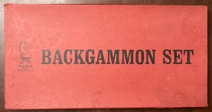 Vintage Wm. F. Drueke & Sons Backgammon Set No. 7158 with Original Box - Picture 1 of 7