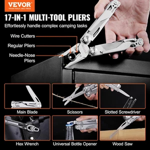 17 in 1 Multi Tool w/ Sheath Pliers Pocket Knife Multi Tool Pliers Cutters K-Nif - Picture 1 of 12