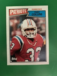 1987 Topps Tony Collins New England Patriots #99 - Imagen 1 de 2