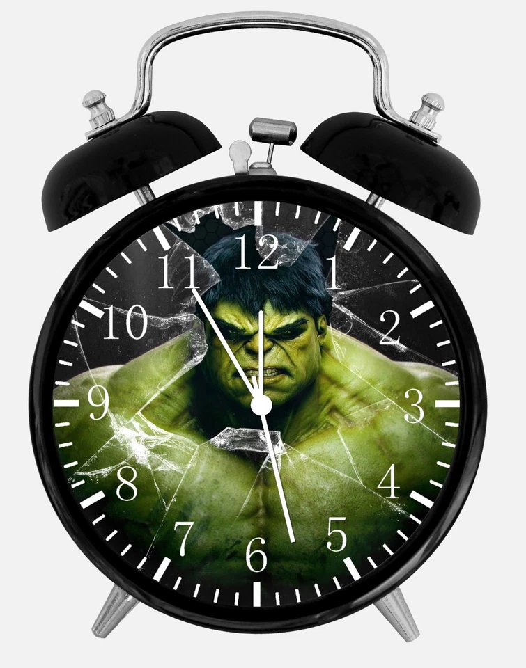 Hulk Super Hero Alarm Desk Clock 3.75" Home or Office Decor E78 Nice For Gift - Image 1 of 1