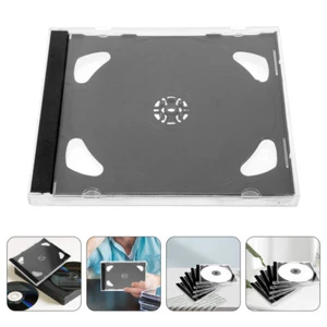  8pcs Hard Plastic CD Packing Box CD Storage Container DVD Storage Case DVD - Afbeelding 1 van 12