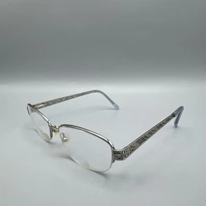 Tres Jolie Eyeglasses 167 460 Silver Oval 54-16-135 FRAMES ONLY - Picture 1 of 9