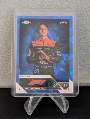 2023 Topps Chrome Sapphire Oscar Piastri RC - Image 1 of 2