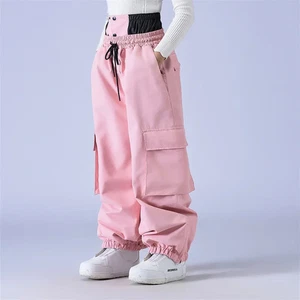 Loose Men and Women Ski Pants Bibs Snowboard Pant Bibs Snow Pants Ski Trousers - Picture 1 of 21