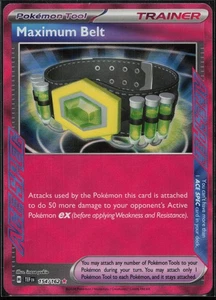 ENGLISH Pokemon - *Maximum Belt* - 154/162 - SV05: Temporal Forces - Picture 1 of 2