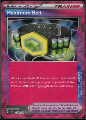 ENGLISH Pokemon - *Maximum Belt* - 154/162 - SV05: Temporal Forces - Image 1 of 2