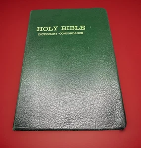 Rare Zondervan Holy Bible Book Leather 1952 Palestine Map Dictionary Concordance - Picture 1 of 21