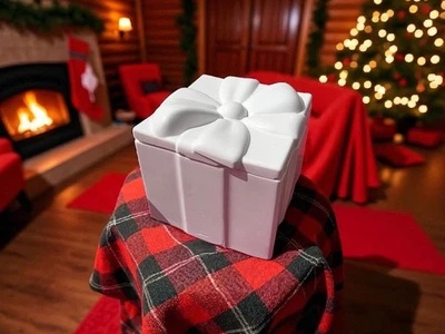 CRAZYPRINTINGUK Paint your own Pottery-Christmas Pottery-Trinket Box-Christmas Present Pottery