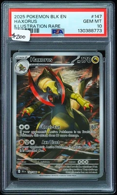 2025 Haxorus #147 Illustration Rare PSA 10 Pokemon Card - Image 1 of 3