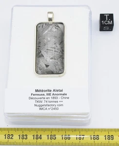 1 Collier pendentif météorite Aletaï avec cordon en cuir (Chine - 051 **) - Imagen 1 de 13