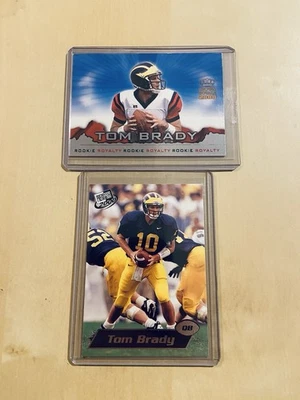 Tom Brady 2000 Pacific Crown Royale Rookie Royalty + 2000 PressPass #37 Foto 1 de 4