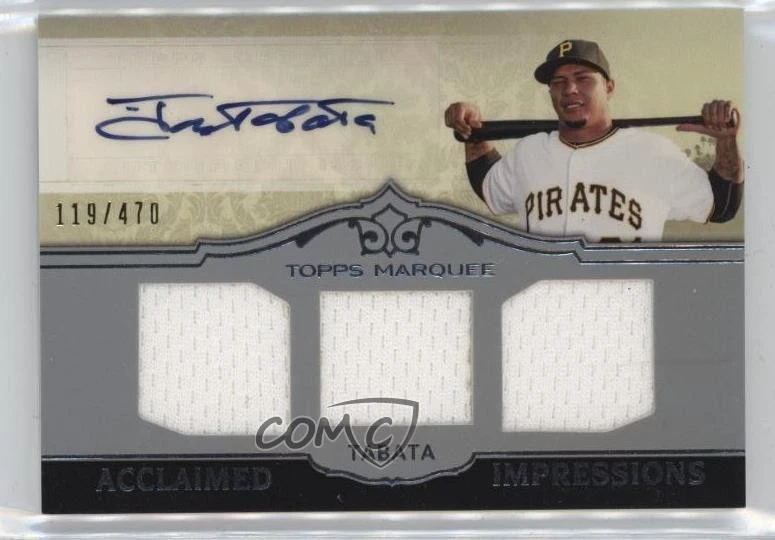 2011 Topps Marquee Acclaimed Impressions Triple /470 Jose Tabata #AIT-6 Auto - Image 1 of 2