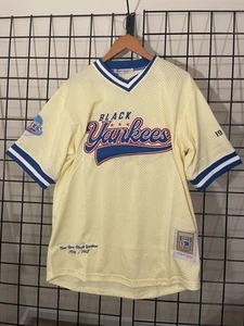 Yankees Negro League 48 Jersey Beige Medium Baseball Jersey Classic Jersey XL - Picture 1 of 9