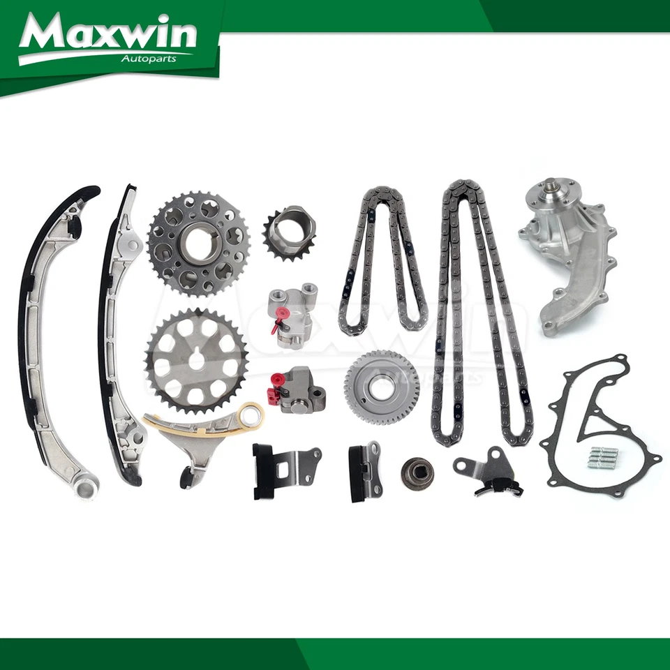 Kit de cadena de distribución bomba de agua compatible con Toyota Hilux Tacoma 2005-2015 2,7 L Foto 1 de 4
