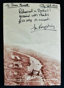 HUMBLE PIE~FACES~STEVE MARRIOTT~seltener Base Recording Studio Beleg von 1978 - Bild 1 von 2