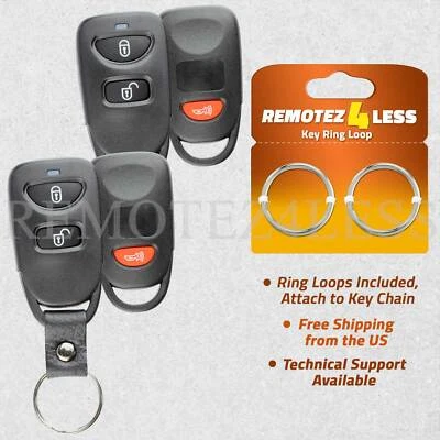 2 For 2007 2008 2009 Kia Spectra Remote Key Fob Shell Case Cover Foto 1 de 4