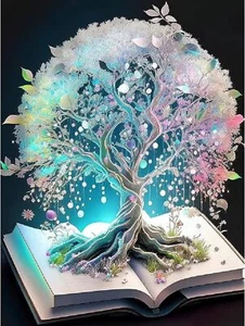 Blue Tree of Life 5D Diamond Painting Full Drill Embroidery DIY Kits Home Decors - Picture 1 of 10