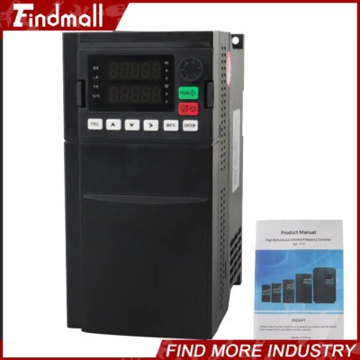 CNC 1 To 3 Phase 7.5KW 10HP 220V Variable Frequency Drive Inverter VFD VSD - Image 1 of 4
