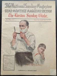 1914 NATIONAL SUNDAY MAGAZINE SEMI-MONTHLY THE BOSTON SUNDAY GLOBE VINTAGE VG - Picture 1 of 6