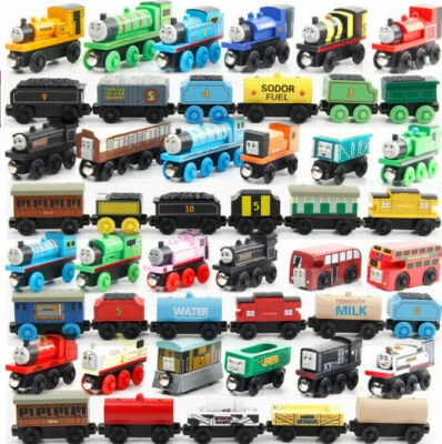 Holz Zug Tank Engine Tender Holz Magnet Eisenbahn Train Track Spielzeug Thoma s