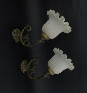 ✅ BELLISSIMA ANTICA COPPIA APPLIQUE LIBERTY EPOCA 900 PAIR SCONCES ANTIQUE-4679 - Foto 1 di 9