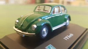 Cararama 1:72 Scale old shape VW Beetle, dark green colour, boxed - Picture 1 of 8