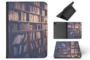 CASE COVER FOR APPLE IPAD|COOL VINTAGE LIBRARY BOOKS #1 - Imagen 1 de 55