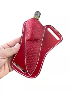 Lederscheide feste Klinge Messer Gürtel Werkzeug Tragetasche Abdeckung - Messerholster - Bild 1 von 4