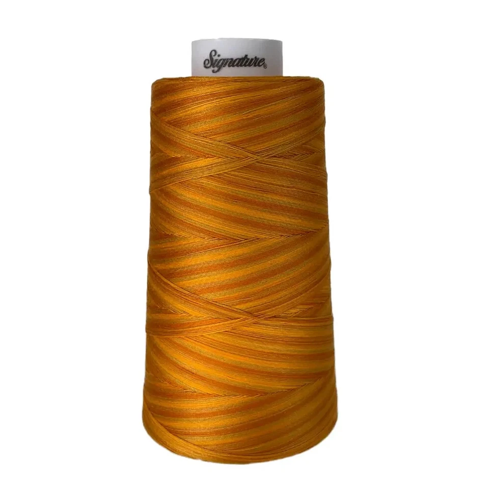 Signature Variegated 40 weight cotton thread 3000 yard cone-Brassy Yellows - Image 1 of 1
