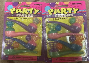 Neu Vintage Party Gastgeschenke Blasrohre 8 Stück 1995 - Bild 1 von 2