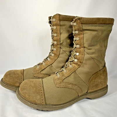 Corcoran Coyote Tan Leather Marauder 10” Military Jump Boots Mens 16 EE Tactical - Image 1 of 4