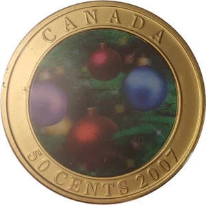 2007 Canada 50 Cent Coin - Holiday Ornaments - Bild 1 von 6