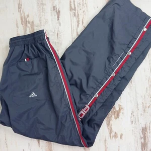 Adidas Track Pants Damen Vintage Trainingshose Druckknöpfen S / 36 grau Sport - Foto 1 di 7