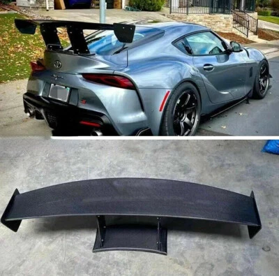 Alerón trasero de fibra de carbono real para Toyota GR Supra A90 A91 MK5 20-23 Foto 1 de 4