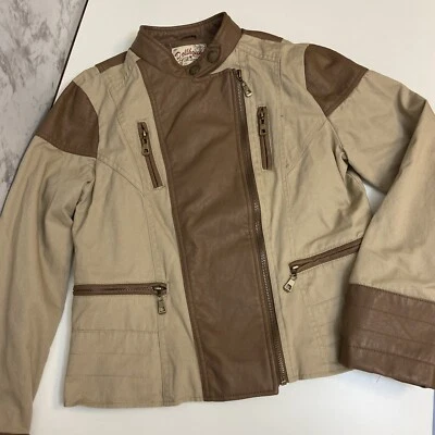 Chaqueta de cuero sintético marrón/tostado Y2K Dollhouse “Bratz” Foto 1 de 4