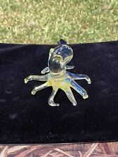 Glass Octopus Sculpture Squid Kraken Dichro Miniature Blown Boro Figurine Squid