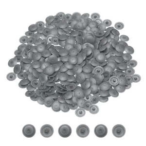 500Pcs Plastic Screw Cap Covers, 12mm Tapping Screw Cover, Deep Gray - Picture 1 of 5