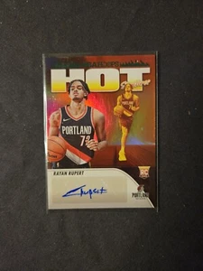 2023-24 Panini NBA Hoops - Hot Signatures Rookies #HSR-RR Rayan Rupert (AU, RC) - Picture 1 of 2