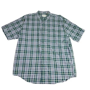 Eddie Bauer Men's Shirt Outdoor Fishing Short Sleeve Button Up Plaid TXL Blue - Picture 1 of 10