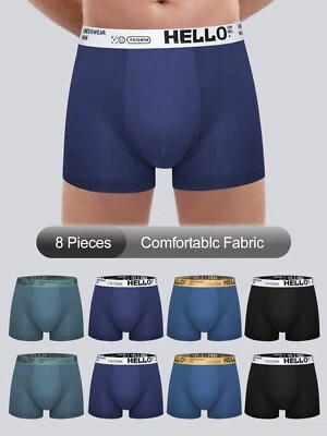 8 pack  Men's skin-friendly boxing pants as a gift for husbands  XS-XL - Image 1 of 4