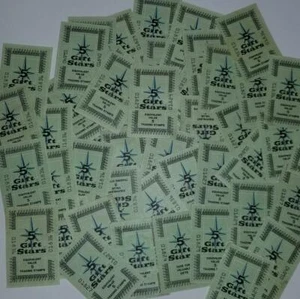 15 sellos comerciales cupones de regalo verdes estrellas de oro antiguo marca coleccionables vintage - Imagen 1 de 1