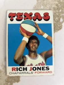 Rich Jones Texas Chaparrals 1971-72 Topps #198 - Picture 1 of 2