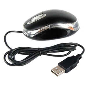 Mouse with 1.3 M Long Cable Computer Optical USB Wired Office - Picture 1 of 12