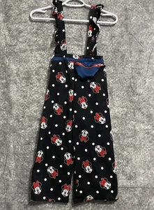 Disney Junior Girls Minnie Mouse Romper Size 6 Fanny Pack Black Red Polka Dots - Picture 1 of 17