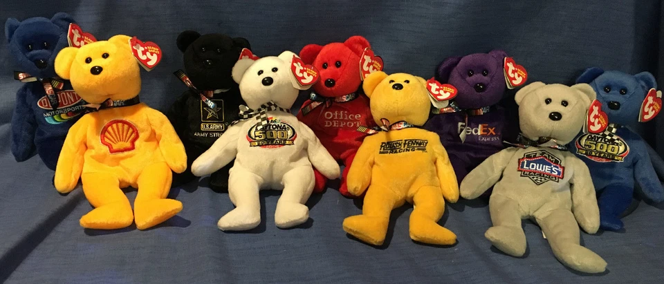  W-F-L TY Teddy 20 cm Nascar Race USA Daytona Rennen Auswahl - Bild 1 von 1