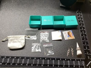 CAROLYN POLLACK NEW SET STERLING SILVER DROP DOWN RING SET SIGNED W BOX .925 Set - Picture 1 of 24