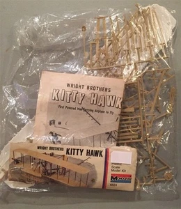Monogram 1:39 Wright Brothers Kitty Hawk Without Box 6824 - Picture 1 of 1
