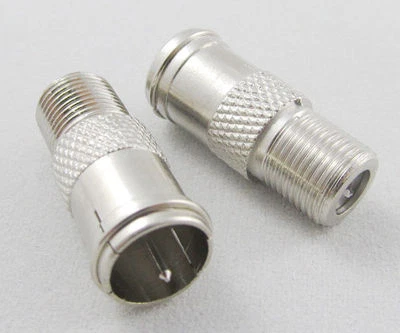 Straight F-Type F Quick  Male Plug to F Female Jack Adapter Connector 1pcs - Image 1 of 2